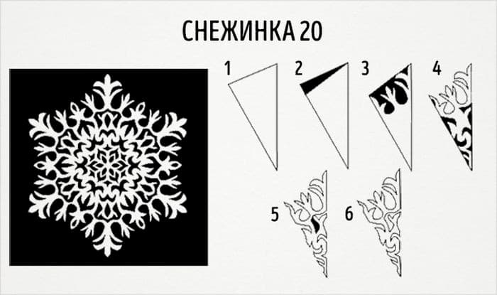 Снежинка №20