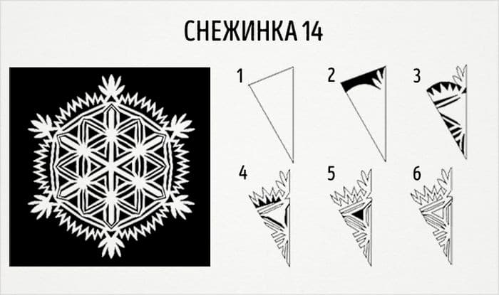 Снежинка №14